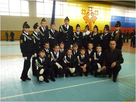 В Карабай-Шемуршинской школе состоялось открытие месячника оборонно-массовой и спортивной работы